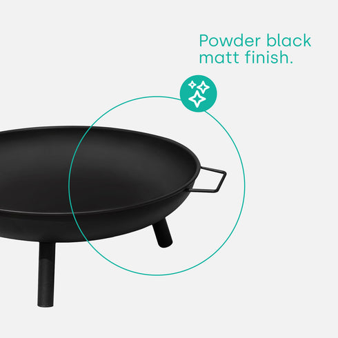 Iron Fire Pit Bowl - Black